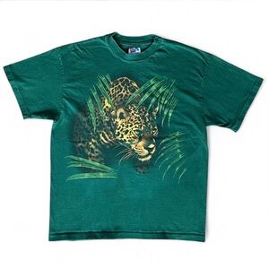 90s Hanes Beefy Leopard Tee
